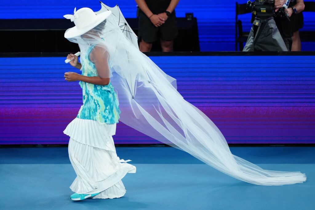 Naomi Osaka durante o Australian Open 2026.