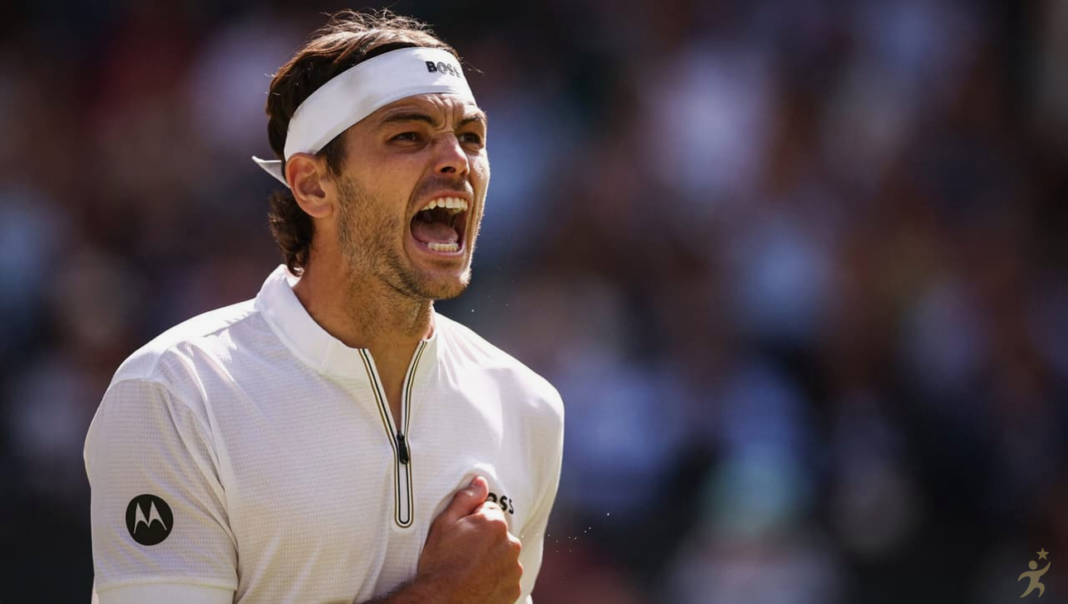 Taylor Fritz, atual número 9 do mundo, comemora vitória na grama alemã. Foto: BOSS Open