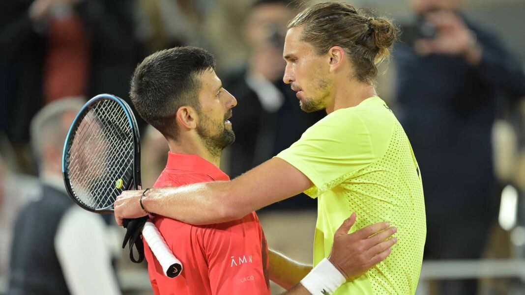 Zverev e o heptacampeão Djokovic caem no mesmo quadrante; veja números e raio-x